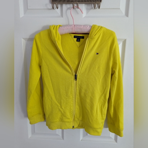 Tommy Hilfiger kids' yellow lightweight hoodie - Picture 1 of 3